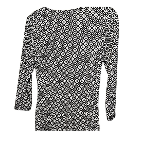 Cute and comfortable Thalia Sodi dress. Navy and White with gold embellishments. - Picture 4 of 4